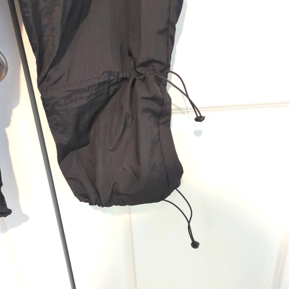 New RUE Plus Parachute Pant Size XL Black Cargo Pockets Pull Strings Y2K-115 - Picture 3 of 10